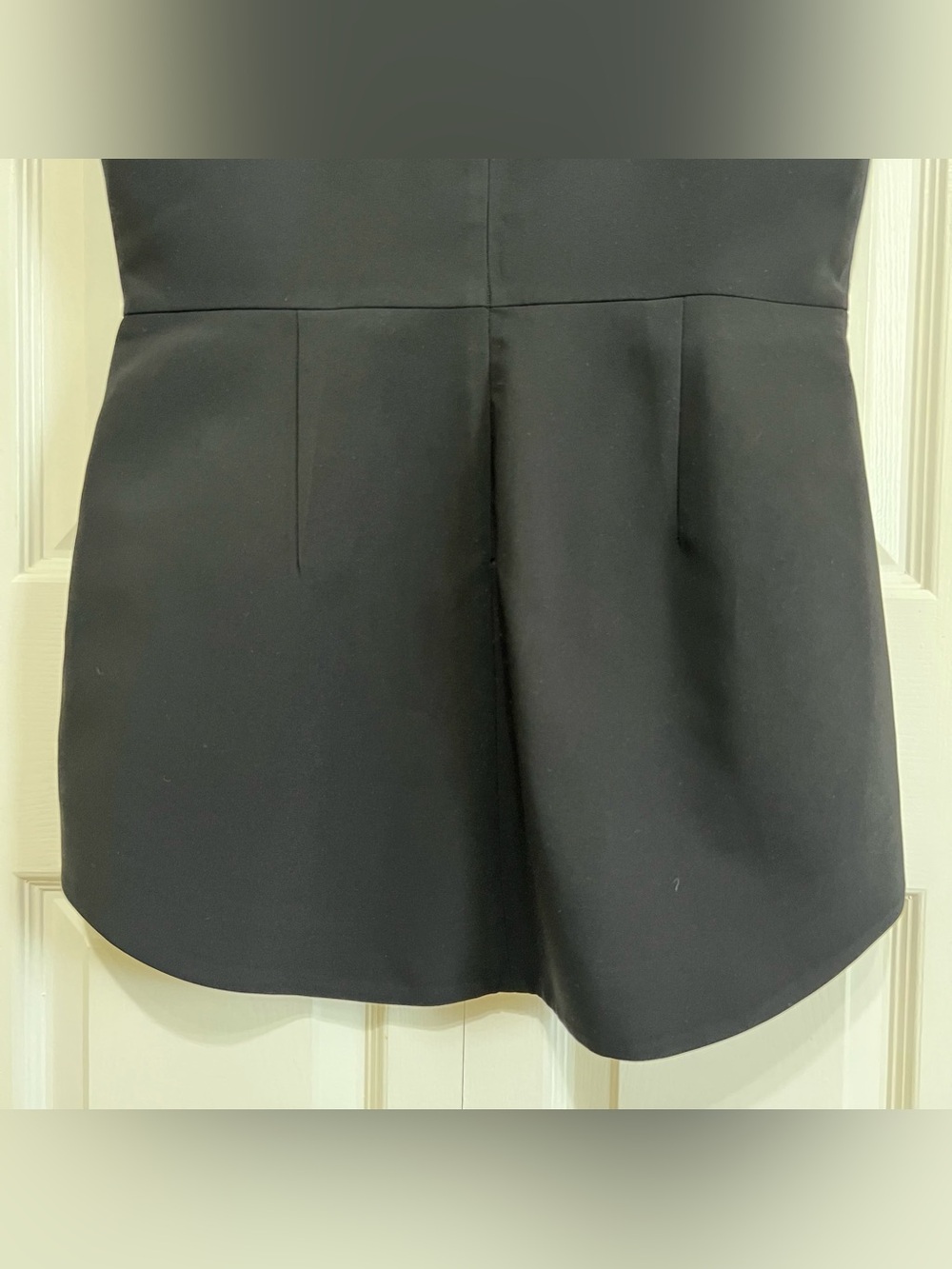 Amanda Uprichard Marshall Sleeveless Mock Neck Mini Dress in Black Size XL - Picture 7 of 14